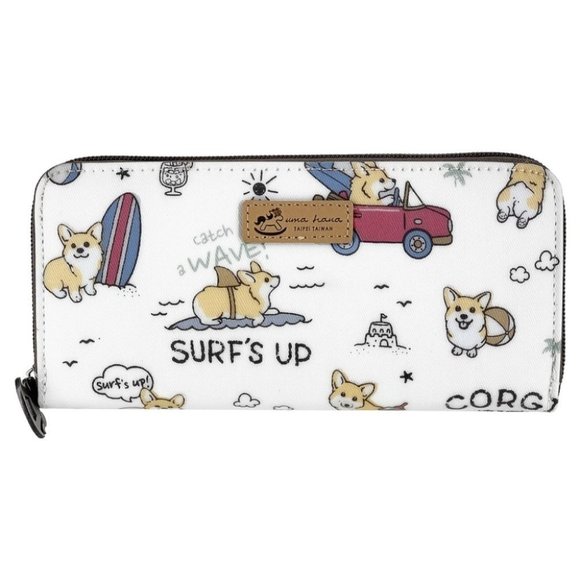 Uma Hana Handbags - Waterproof Corgi Long Wallet Fits Phone & Bills